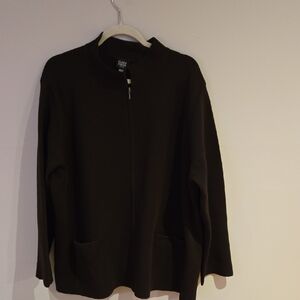 Eileen Fisher brown Cardigan Sweater